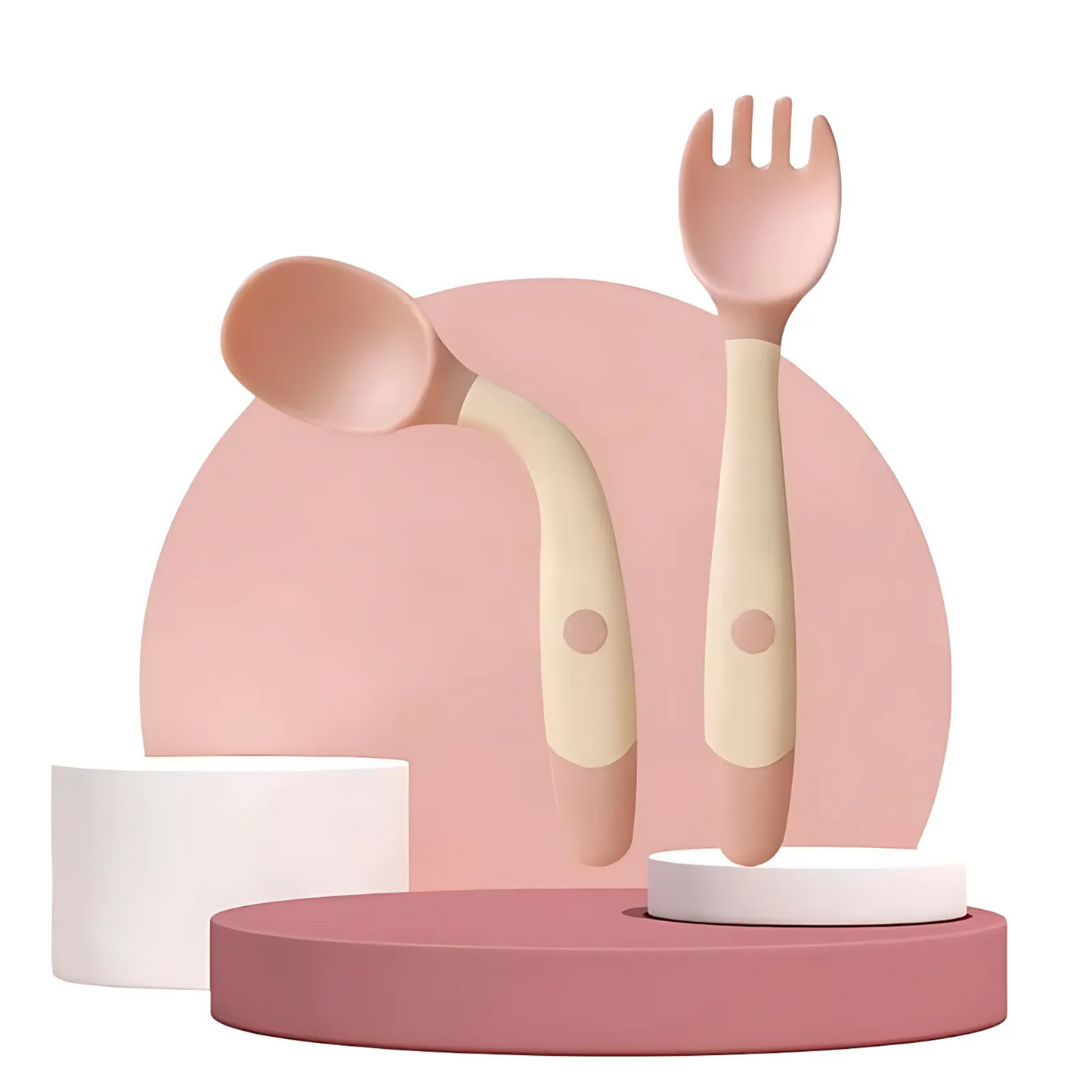 Bendable Twist Baby Fork and Spoon Set