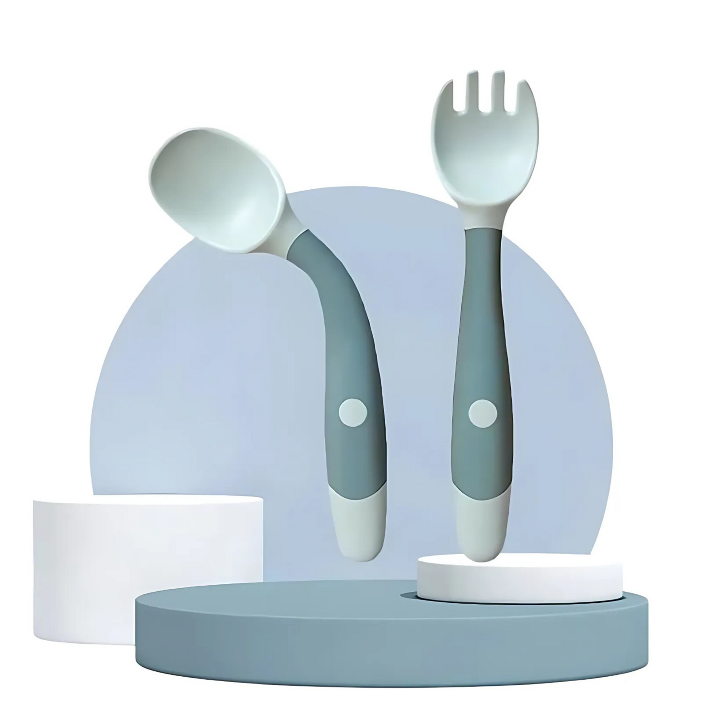 Bendable Twist Baby Fork and Spoon Set