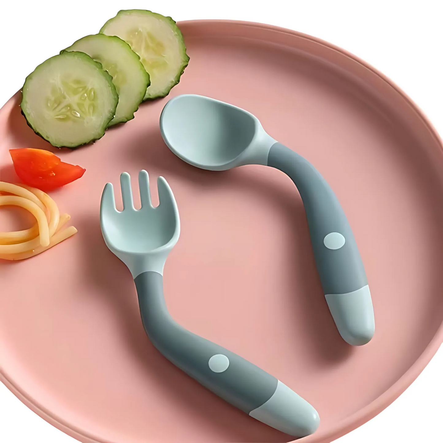 Bendable Twist Baby Fork and Spoon Set